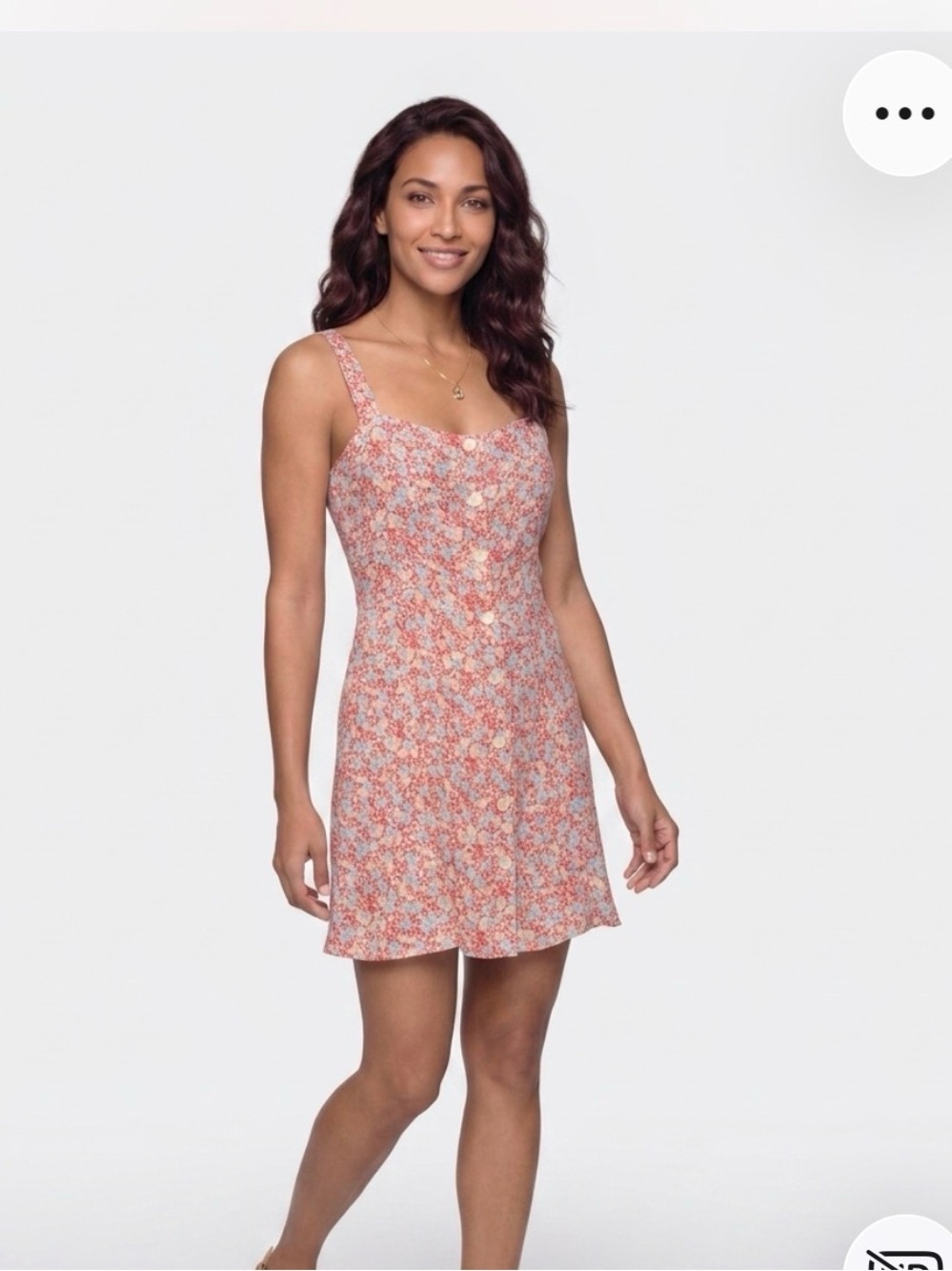 Reformation Jessa Floral Mini Dress in the Pink Dulce size 6